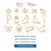 Fashewelry 32Pcs 16 Styles Alloy Pendants FIND-FW0001-15-6