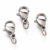 Tarnish Resistant 304 Stainless Steel Lobster Claw Clasps STAS-G240-01D-P-1