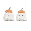 Halloween Opaque Resin Pendants RESI-C062-02F-1
