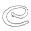 304 Stainless Steel Necklaces NJEW-E080-08P-1