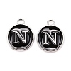 Platinum Plated Alloy Charms ENAM-S118-02N-P-1
