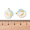 304 Stainless Steel Enamel Pendants STAS-S156-01G-03-3