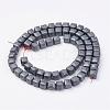 Non-magnetic Synthetic Hematite Beads Strands G-F396-35-6x6mm-2