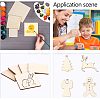 Wooden Cabochons WOOD-PH0008-25-6