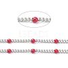 304 Stainless Steel Enamel Curb Chains CHS-P013-01P-04-2