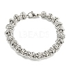 Non-Tarnish 304 Stainless Steel Rope Chain Bracelet BJEW-C042-07P-1