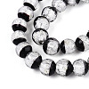 Luminous Handmade Lampwork Silver Foil Beads Strand FOIL-N029-03F-3