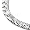 Non-Tarnish 304 Stainless Steel Herringbone Chain Necklaces NJEW-P282-03P-3