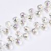 Transparent Glass Beads Strands GLAA-T006-14E-1