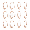 40Pcs Brass Earring Hooks KK-FH0007-64G-1