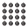 Platinum Plated Alloy Charms X-ENAM-S118-02U-P-2