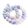 Spray Painted Resin Beads Strands RESI-N027-03A-2