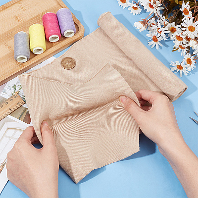 Polycotton Elastic Ribbing Fabric for Cuffs DIY-WH0021-10D-1