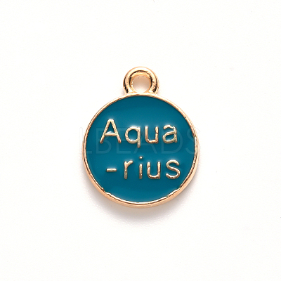 Alloy Enamel Pendants ENAM-S124-01A-05J-1