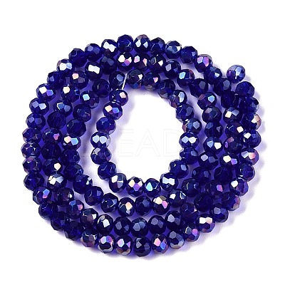 Electroplate Glass Beads Strands EGLA-A044-T3mm-B06-1