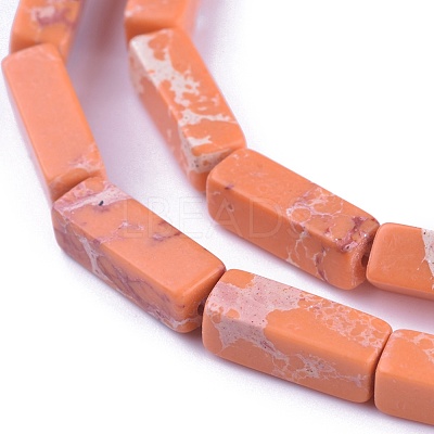 Synthetic Imperial Jasper Beads Strands G-E508-02K-1