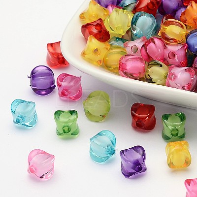 Transparent Acrylic Beads TACR-S111-8mm-M-1