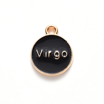 Alloy Enamel Pendants ENAM-S124-01B-08B-1