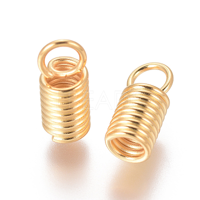 304 Stainless Steel Coil Cord Ends LS-STAS-F227-21C-G-1