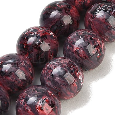Baking Paint Glass Beads Strands GL-CBA8F4B-02I-1