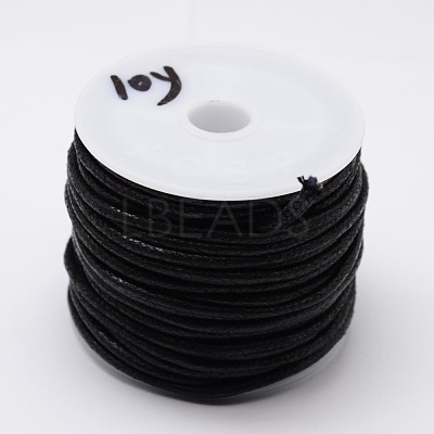 Round Braided Waxed Cotton Cords YC-L002-01-1