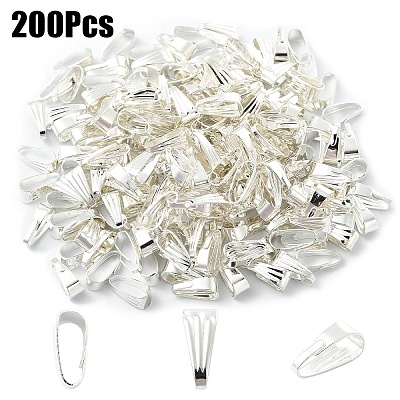200Pcs Iron Snap on Bails IFIN-YW0003-74S-1
