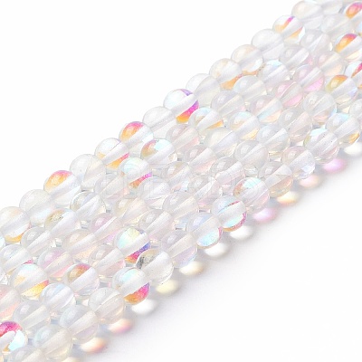 Synthetic Moonstone Beads Strands G-E573-02A-14-1