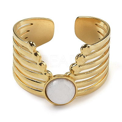 Natural White Jade Finger Rings RJEW-U027-02G-05-1