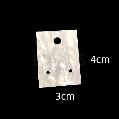 10Pcs Acrylic Jewelry Display Cards WG56432-05-1
