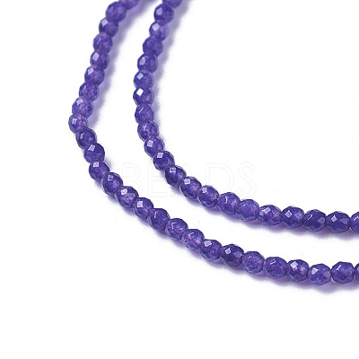 Natural White Jade Beads Strands G-F596-46-3mm-1