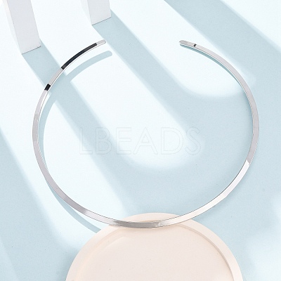 304 Stainless Cuff Choker Necklaces SA-CBA725A-22P-1