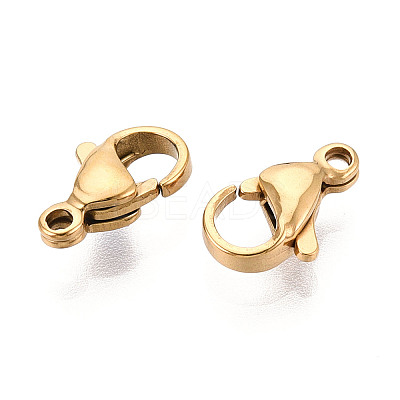 304 Stainless Steel Lobster Claw Clasps STAS-T065-11mm-34G-1