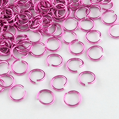 Anodized Aluminum Open Jump Rings ALUM-R005-0.8x6-20-1