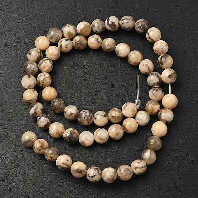 Natural Feldspar Beads Strands G-S259-26-6mm-1