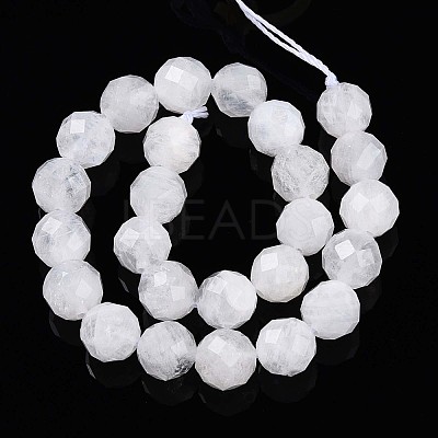 Natural Rainbow Moonstone Beads Strands G-S345-8mm-36-1