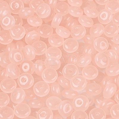 Imitation Jade Glass Seed Beads SEED-Q042-01A-C02-1