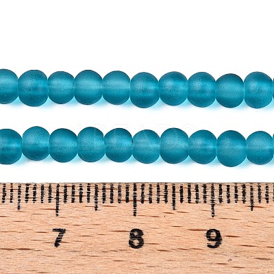 Baking Paint Transparent Glass Bead Strands X-GLAA-S031-4mm-18-1