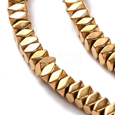 Electroplated Synthetic Non-magnetic Hematite Beads Strands G-H027-A01-01-1