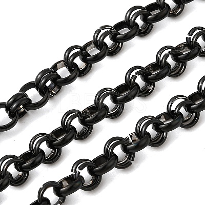 304 Stainless Steel Ring Link Chains CHS-K024-10EB-1
