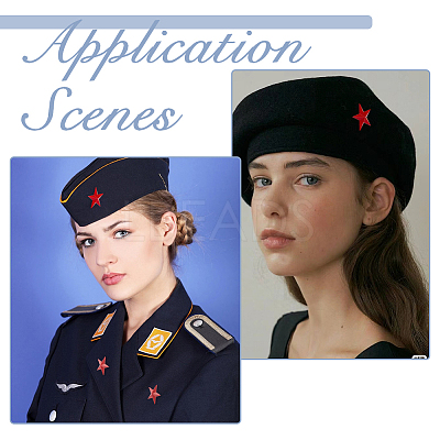 6Pcs Star Alloy Lapel Pin Backs for Backpack Clothes JEWB-FH0003-07C-1