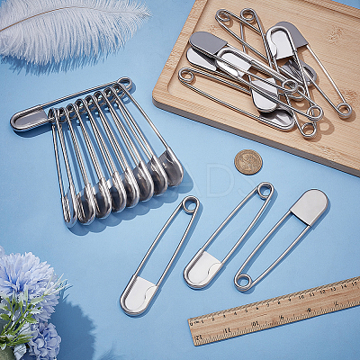 20Pcs Iron Safety Pin Brooch Findings IFIN-AR0001-45-1
