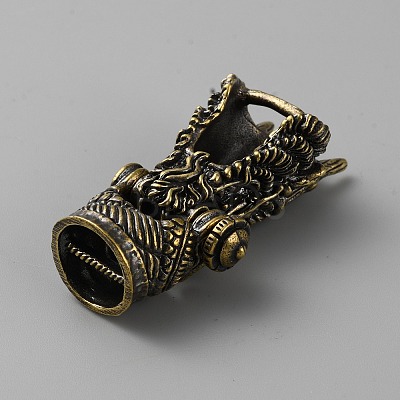 Tibetan Style Brass Shackle Clasps KK-WH0031-81AB-1