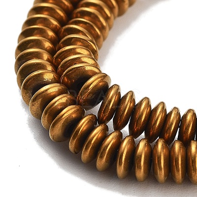 Electroplated Synthetic Non-magnetic Hematite Beads Strands G-P545-A01-01H-1