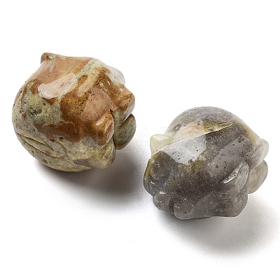 Natural Crazy Agate Carved Figurines DJEW-L023-C08-1