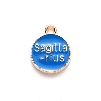 Alloy Enamel Pendants ENAM-S124-01B-02F-1