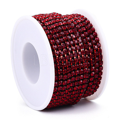Electrophoresis Iron Rhinestone Strass Chains CHC-Q009-SS12-B21-1