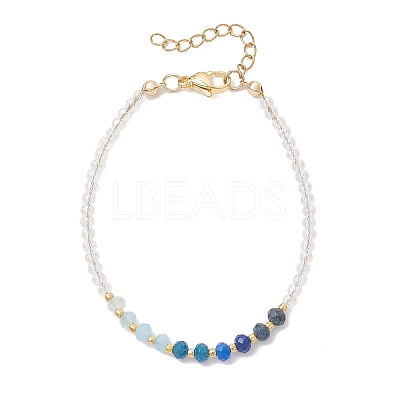 Dyed Natural Malaysia Jade & Glass Beaded Bracelets for Women BJEW-JB13076-02-1