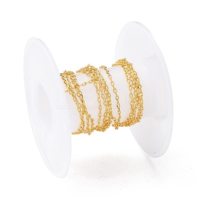Brass Cable Chains CHC-O001-09G-1