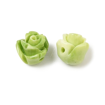 Synthetic Coral Dyed Carved Beads SHEL-Z003-03A-1