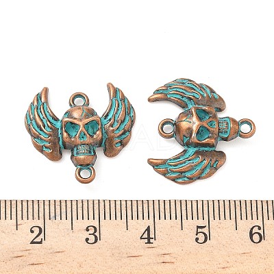 Halloween Alloy Bat Links Connector Charms PALLOY-D313-02-1